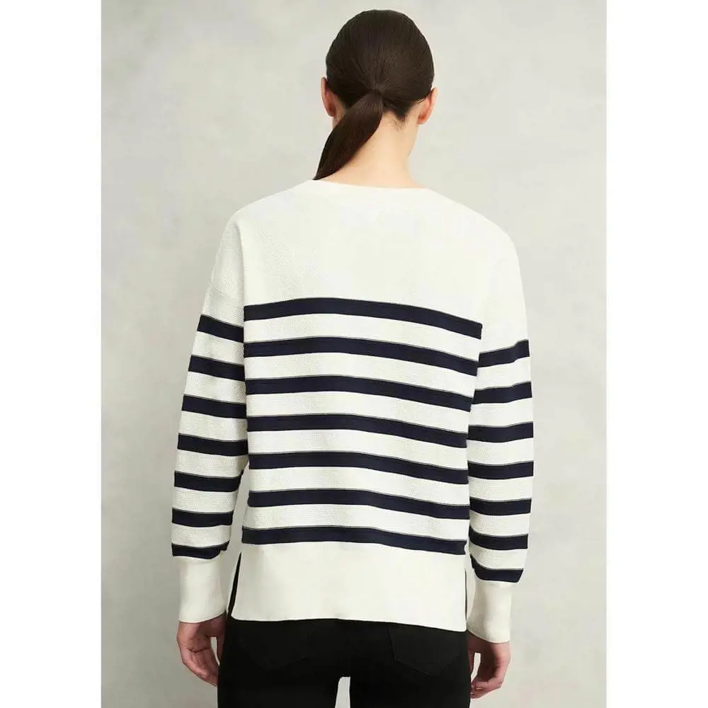 Hobbs Amoura Striped Cotton Jumper